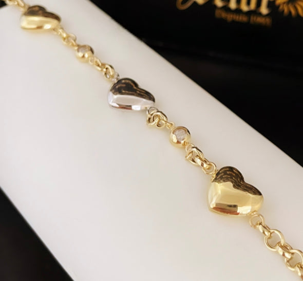 Triple hearts bracelet WB135