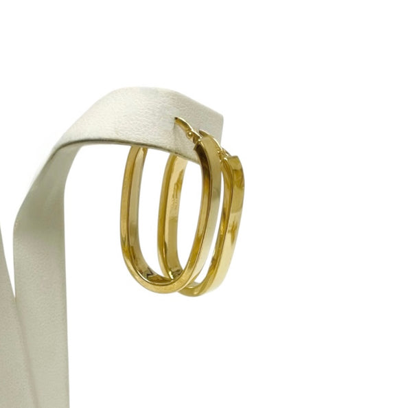 Rectangular hoop earrings