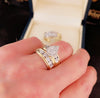 Jules diamond trio wedding rings