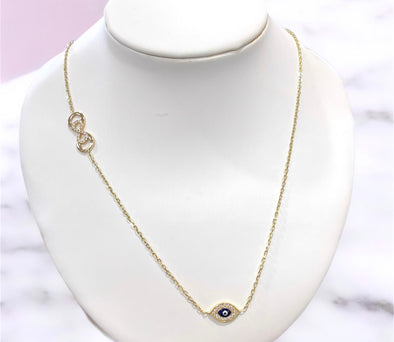 Infinity eye necklace