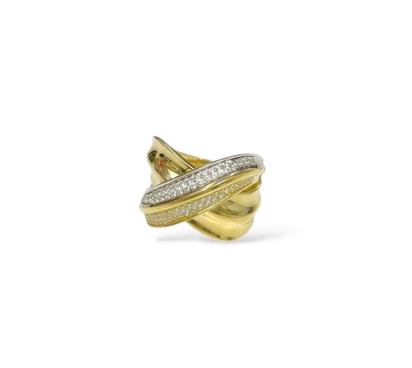 Double crisscross ring