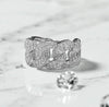 Diamond cuban link ring