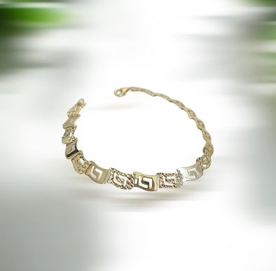 Bracelet en forme de clé grecque