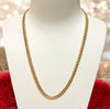 Diamond cut Cuban link chain
