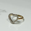 Open heart ring