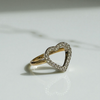 Open heart ring