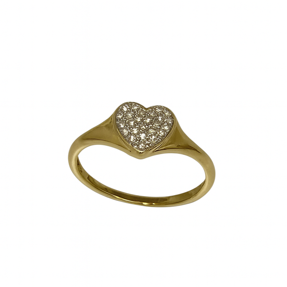 Heart diamond ring