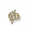 Leaf diamond ring