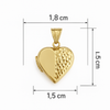 Heart locket pendant