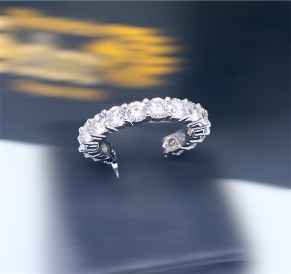 Lab grown diamond eternity band