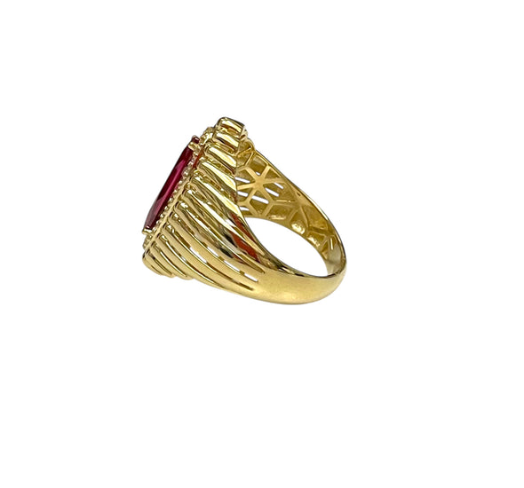 Marquise cabochon ring