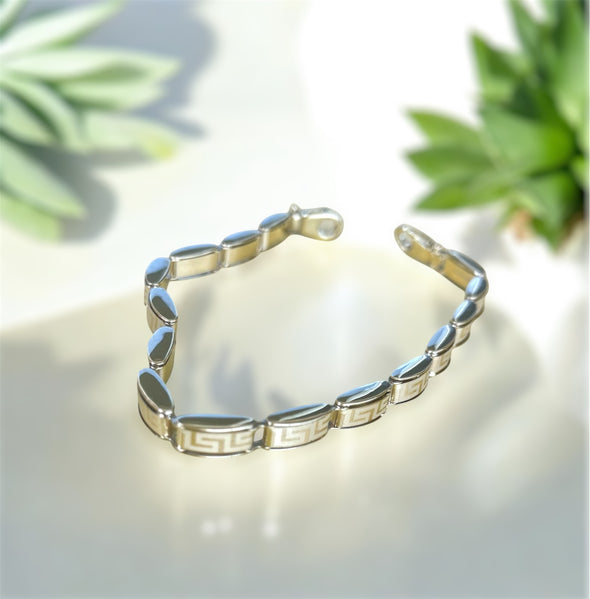 Bracelet en forme de clé grecque