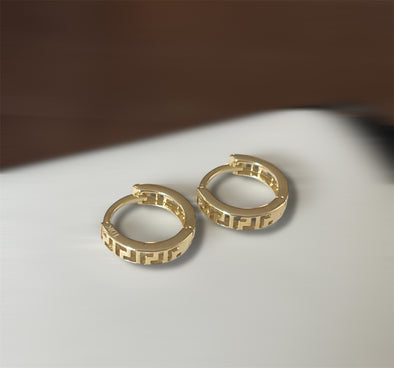 Small huggies earrings
