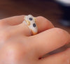 Red eyes panther ring
