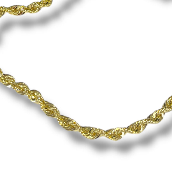 Chaîne de cheville en corde