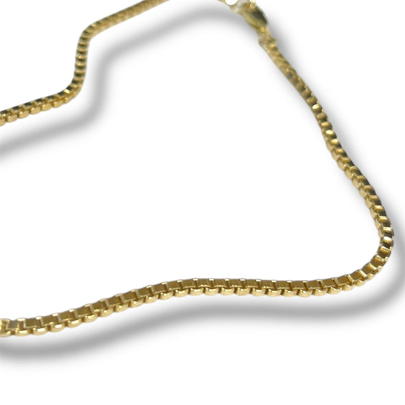 Cubic link ankle chain