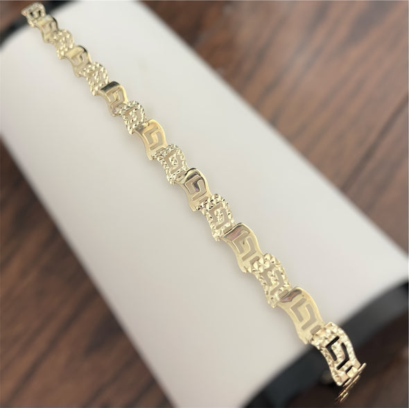 Bracelet en forme de clé grecque