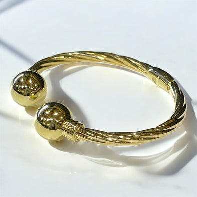 Ball cuff bangle