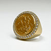 Gold King George coin ring