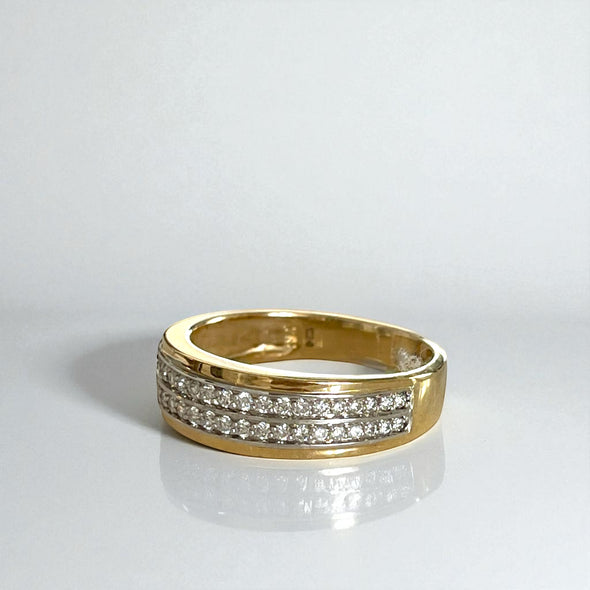 Lab grown diamond band