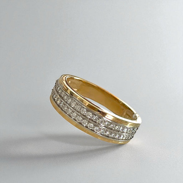 Lab grown diamond band