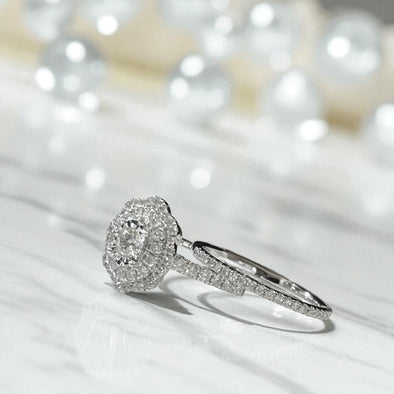 Iris wedding rings