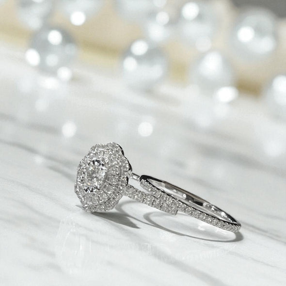 Iris wedding rings