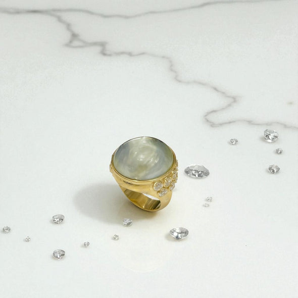 Pearl cocktail ring