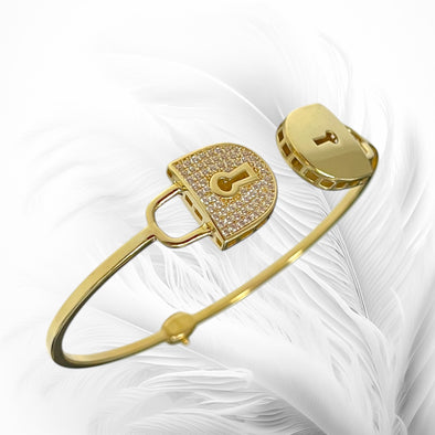Locket bangle bracelet