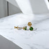 Birthstone screw back earrings