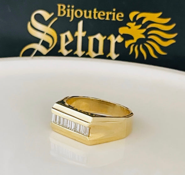 Diamond baguette ring MDR030 - Bijouterie Setor
