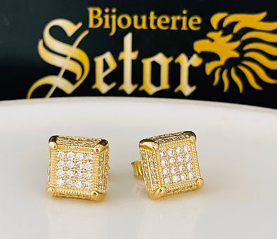 David diamond earrings DE024 - Bijouterie Setor