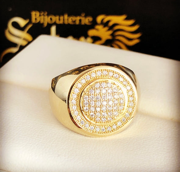 Diamond cabochon ring MDR021 - Bijouterie Setor