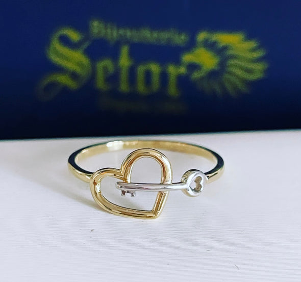 Heart & key ring WR203 - Bijouterie Setor