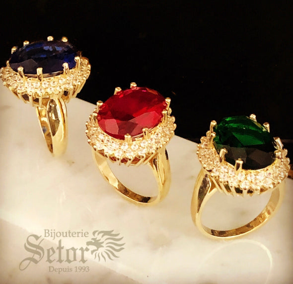 Sapphire, Ruby,Emerald ring rings WR075 - Bijouterie Setor