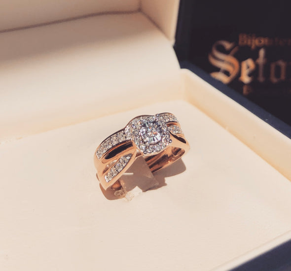 Greta diamond wedding rings DWR047 - Bijouterie Setor