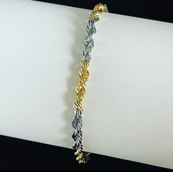 Bracelet corde bicolore MB100 - Bijouterie Setor