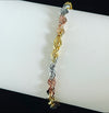 Three colours gold bracelet MB099 - Bijouterie Setor