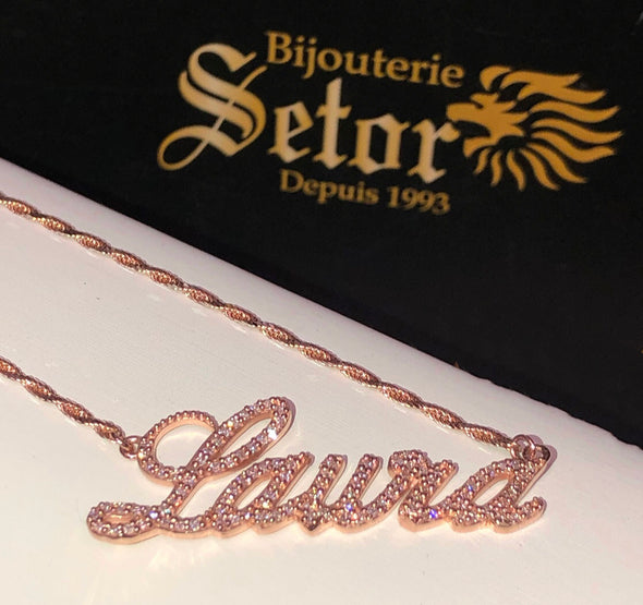 Lydia name necklace NC036 - Bijouterie Setor