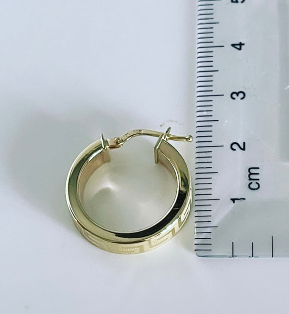 Greek key earrings E208 - Bijouterie Setor