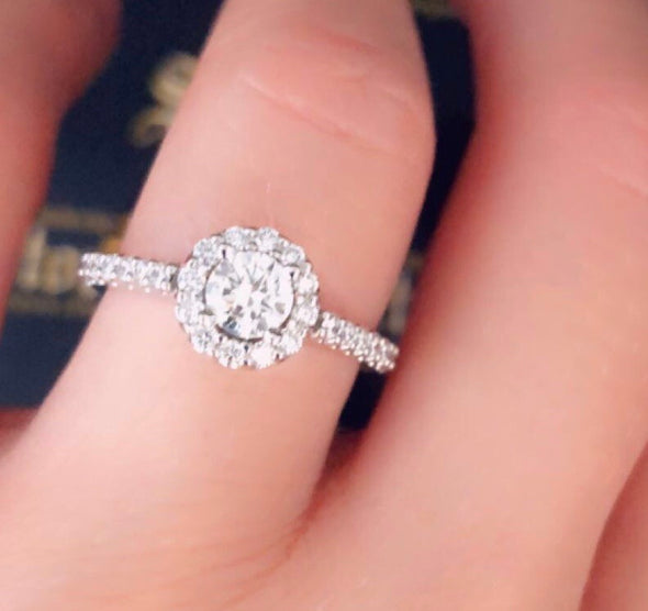 Bella diamond engagement ring DER033 - Bijouterie Setor