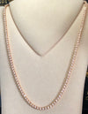 Rose gold diamond tennis necklace DC023 - Bijouterie Setor