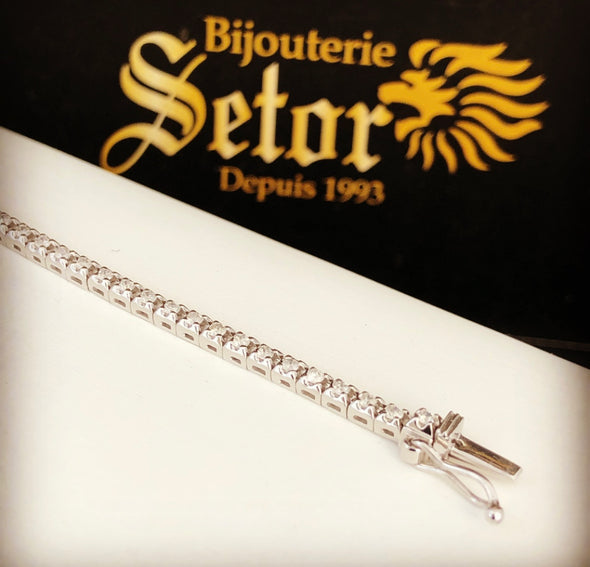 Bracelet tennis Dolly en diamants DB006 - Bijouterie Setor