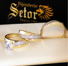 Sophia trio wedding rings TWR006 - Bijouterie Setor
