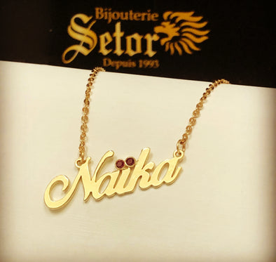 Naika name necklace NC058 - Bijouterie Setor