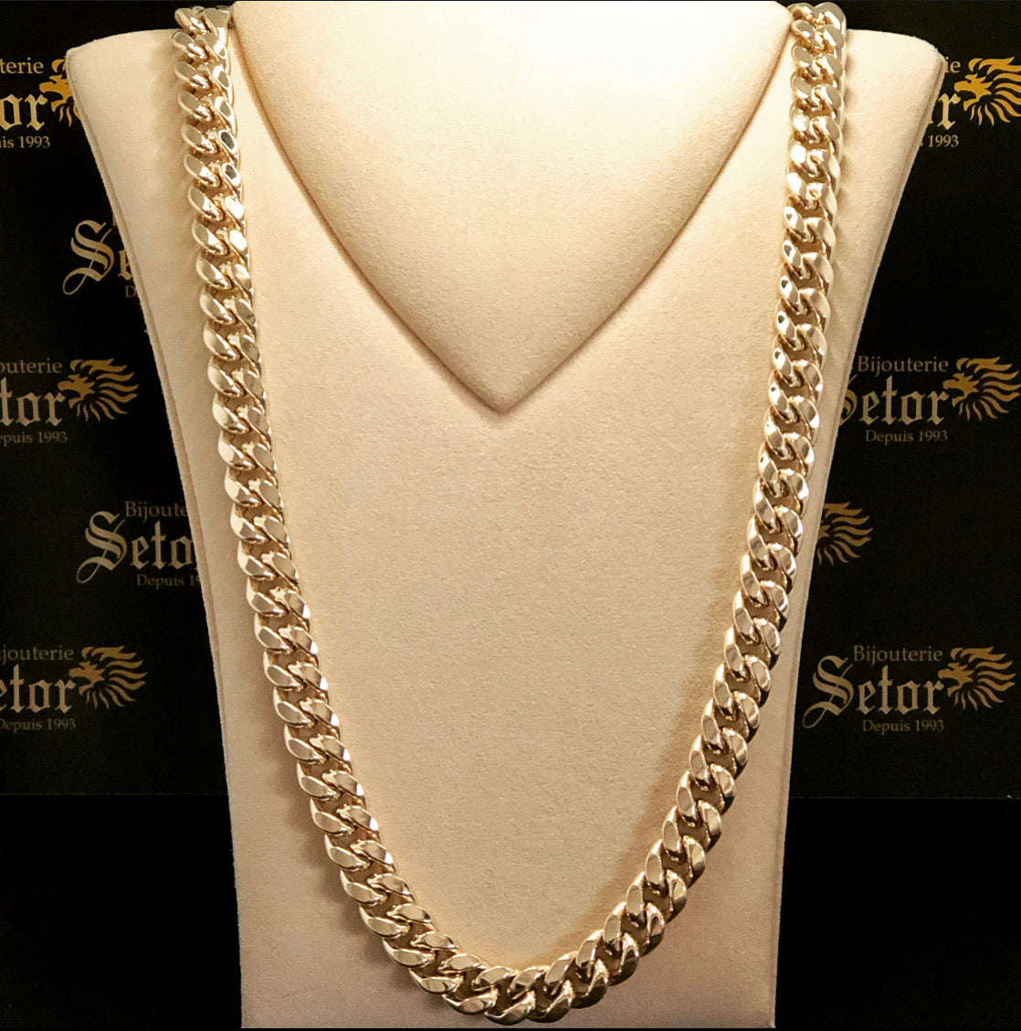 13mm Cuban link chain MC080 Bijouterie Setor - Main Image