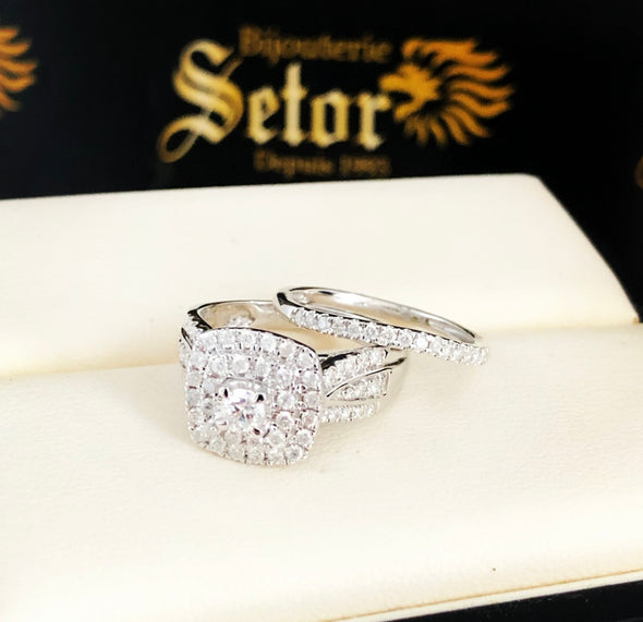 Anna diamond wedding rings DWR041 - Bijouterie Setor
