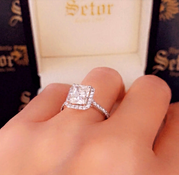 Bague de fiançailles en diamant Elsa DER040 - Bijouterie Setor
