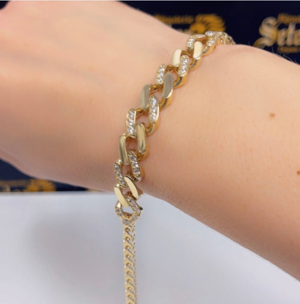 Elodie bracelet & chain S078 - Bijouterie Setor