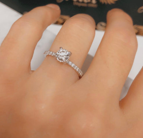 Lilianna diamond engagement ring DER002 - Bijouterie Setor